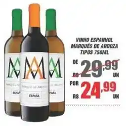 Violeta Supermercados Vinho espanhol marquês de ardoza oferta