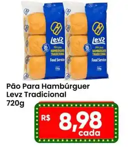 Ultrabox Pão para hambúrguer levz tradicional oferta