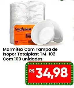 Ultrabox Marmitex com tampa de isopor totalplast tm-102 oferta