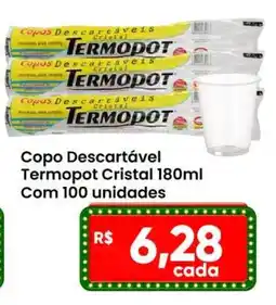 Ultrabox Copo descartável termopot cristal oferta