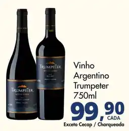 Delta Supermercados Vinho Argentino Trumpeter oferta