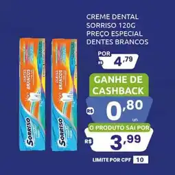 Rede Compras Creme dental sorriso dentes brancos oferta