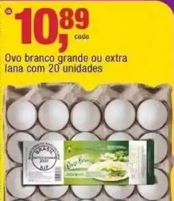 Frangolândia Ovo branco grande ou extra lana oferta