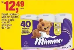 Frangolândia Papel higiênico mimmo neutro folha dupla oferta