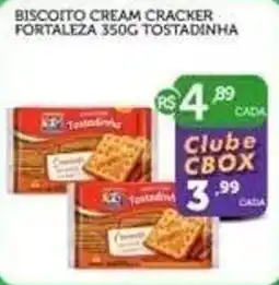 CenterBox Biscoito cream cracker fortaleza 350g tostadinha oferta