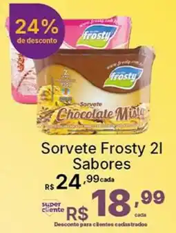 Super Lagoa Sorvete Frosty 2l Sabores oferta