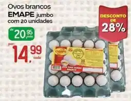 Cometa Supermercados Ovos brancos emape jumbo oferta