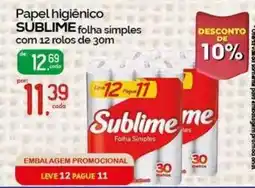 Cometa Supermercados Papel higiênico sublime folha simples oferta