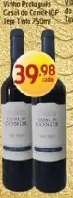 Supermercados Guanabara vinho português casal do conde icp tejo tinto oferta