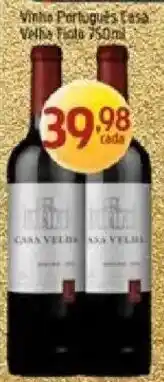 Supermercados Guanabara Vinho Português Casa Velha Ficte oferta