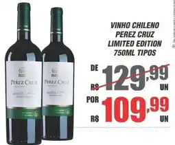 Violeta Supermercados Vinho chileno perez cruz limited edition tipos oferta