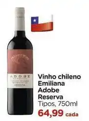 Carrefour Emiliana - vinho chileno reserva oferta