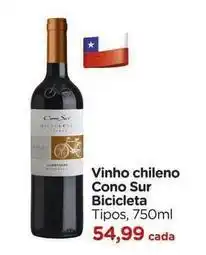 Cono sur - vinho chileno bicicleta