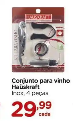 Carrefour Hauskraft - conjunto para vinho oferta