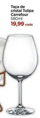 Carrefour - taça de cristal tulipa