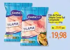 Atacadão Costa sul - filé de peixe tilápia sul congelado oferta