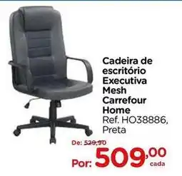 Carrefour Carrefour - cadeira de escritório executiva mesh home oferta