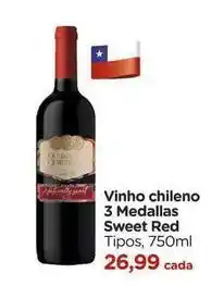 Carrefour Mid - vinho chileno 3 medallas oferta