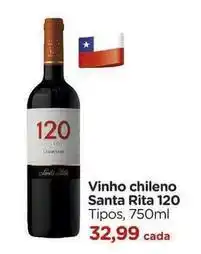 Carrefour Santa rita - vinho chileno oferta