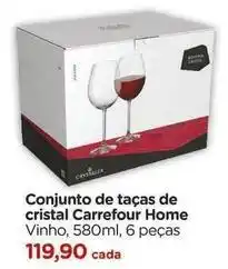 Carrefour Carrefour - conjunto de tacas de cristal oferta