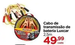 Carrefour Luxcar - cabo de transmissão de bateria oferta