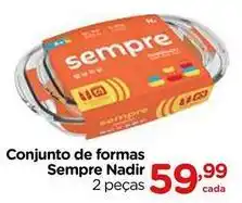 Carrefour Nadir - conjunto de formas sempre oferta