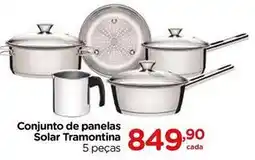 Carrefour Conjunto de panelas solar tramontina oferta