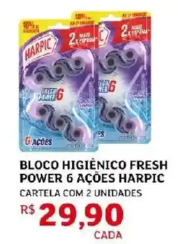 Assaí Atacadista Bloco higiênico fresh power 6 ações harpic oferta