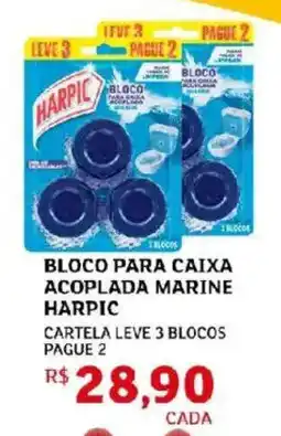 Assaí Atacadista Bloco para caixa acoplada marine harpic oferta
