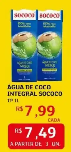 Assaí Atacadista Água de coco integral sococo oferta