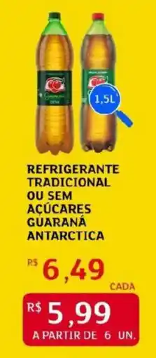 Assaí Atacadista Refrigerante tradicional ou sem açúcares guaraná antarctica oferta