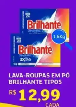 Assaí Atacadista Lava-roupas em pó brilhante tipos oferta