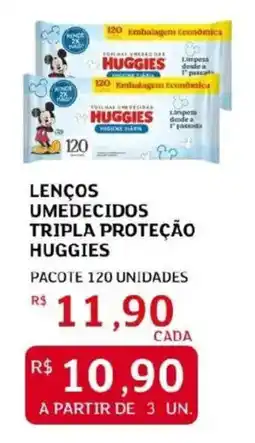 Assaí Atacadista Lenços umedecidos tripla proteção huggies oferta
