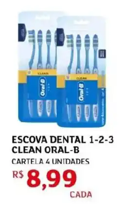 Assaí Atacadista escova dental 1-2-3 clean oral-b oferta