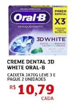 Assaí Atacadista Creme dental 3d white oral-b oferta