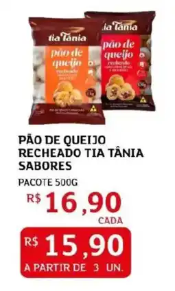 Assaí Atacadista Pão de queijo recheado tia tânia sabores oferta