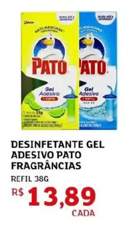 Assaí Atacadista desinfetante gel adesivo pato fragrâncias oferta