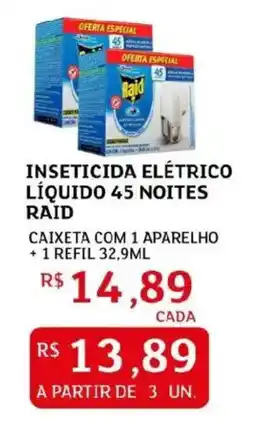Assaí Atacadista Inseticida elétrico líquido 45 noites raid oferta