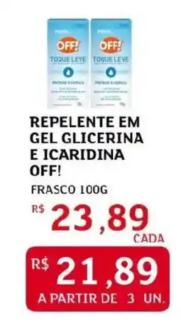 Assaí Atacadista Repelente em gel glicerina e icaridina off! oferta