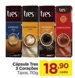 Carrefour Cápsula Tres 3 Corações oferta