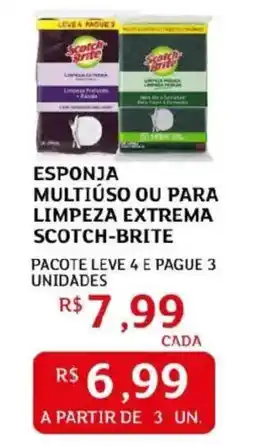 Assaí Atacadista esponja multiuso ou para limpeza extrema scotch-brite oferta