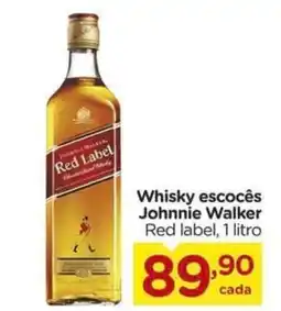 Carrefour Whisky escocês Johnnie Walker Red label oferta