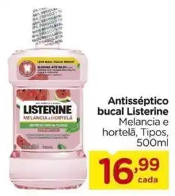 Carrefour Antisséptico bucal listerine melancia e hortelã oferta