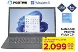 Carrefour Notebook Positivo Vision C14 oferta