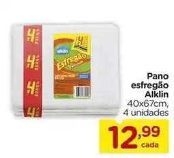 Carrefour Pano esfregão Alklin oferta