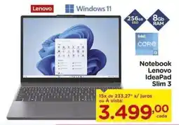 Carrefour Notebook lenovo ideapad slim 3 oferta