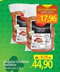Atacadão Nut - linguiça calabresa nutribras oferta