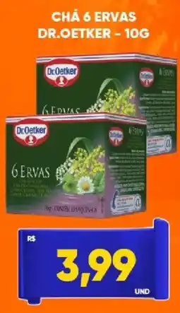 Tatico Chá 6 ervas dr.oetker oferta