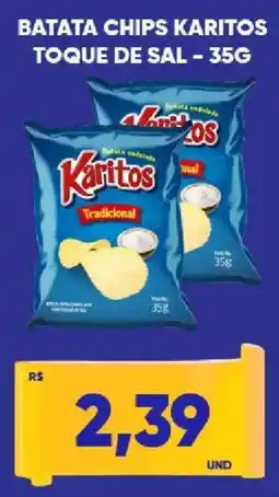 Tatico Batata chips karitos toque de sal oferta