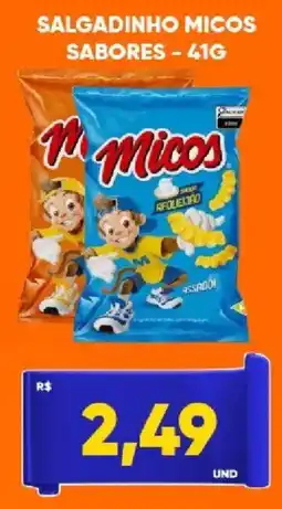 Tatico Salgadinho micos sabores oferta